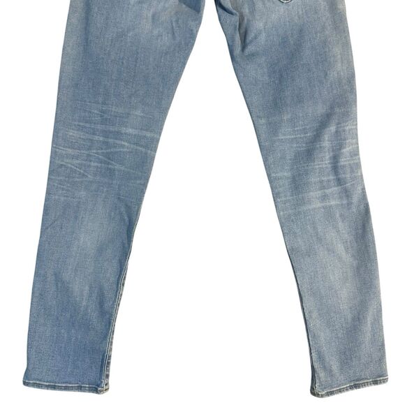 G Star Raw Jeans Men 32x32 D Staq Slim Button Fly Faded Light Blue Stretch Denim - Picture 7 of 12